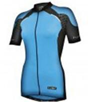 aSpecial making way for new ranges     Jersey, WOMENS,  FUNKIER , Firenze / Lt. Blue, short sleeve,  full zip, Large