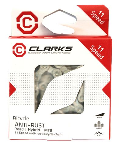 CHAIN - 11 Speed - CLARKS - SILVER - Anti Rust - w/Connect Link