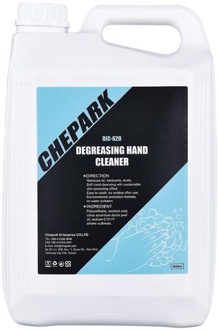CHEPARK Degreasing hand cleaner,  5000ml,   a very fine gel with high degreasing and antibacterial properties , includes dispenser pump