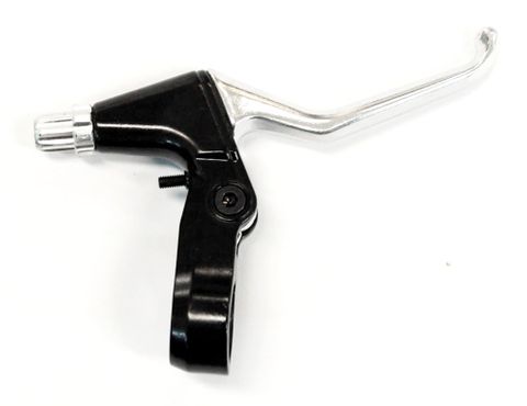 BRAKE LEVER - V-Brake Lever, Alloy, SILVER/BLACK (Right Hand Only)