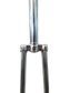 27" x 1.1/4 Racer Fork - O.D. 25.4mm, I.D. 22.2mm - Threaded, Steel, Silver, 46mm Clearance