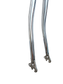 27" x 1.1/4 Racer Fork - O.D. 25.4mm, I.D. 22.2mm - Threaded, Steel, Silver, 46mm Clearance