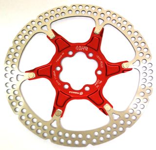 DISC ROTOR - FORMULA, Light weight high performance 2 piece floating rotor, ALLOY/STAINLESS STEEL 160mm, RED
