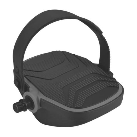 EXERCISE PEDAL  - 9/16" Axle, PP Body, PVC/PU Strap, Ball Bearings, Black