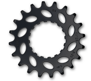 Drive Sprocket (Front) Bosch Gen2,  1/2 x 11/128" x 20T, cr-moly, black, for E-Bike,   Quality KMC product - Direct Mount