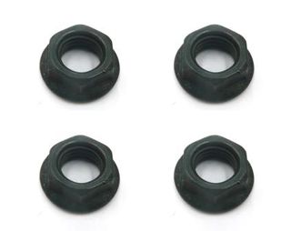 NUT - For Bottom Bracket Axle, Flanged Type (Bag of 4)
