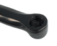 165mm - Left Diamond Taper Crank Arm - 30mm Offset, Steel, Black