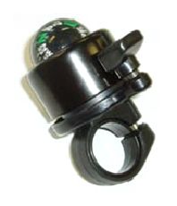 BELL - Alloy, Flick Bell, Compass on Top, Black, Fits 25.4mm BB