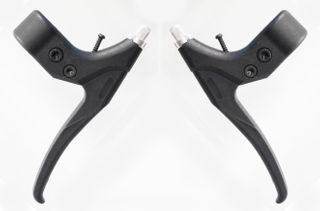 BRAKE LEVER - For Cantilever, Resin With Steel Inserts, 4 Finger Type (Sold In Pairs) BLACK