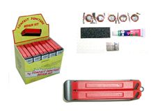 PUNCTURE REPAIR KIT - BULK  Pro Series Retail Display Box 25 (2 plastic tyre levers, 5 patches, glue)