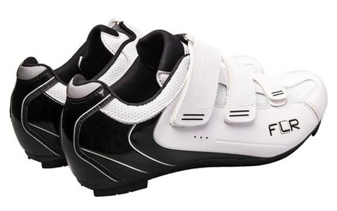 CLEARANCE        SPECIAL PRICING      SHOES, F-35-III, FLR, Pro Road, R250 outsole, Velcro Laces, Size 38, WHITE with BLACK highlights