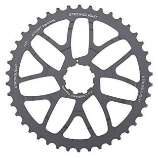 CHAINRING "STRONGLIGHT" SRAM 10 Speed CASSETTE EXTENDER/CONVERSION -  40T - 7075 Blk W/16T Steel Sil