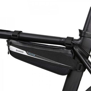 SAHOO  Race (low profile) frame bag  0.6L water resistant zipper,  L25/H/9/W4 cm. top tube/seat tube mount.