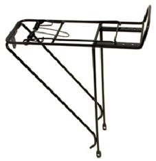 CARRIER - Rear Carrier, For 26" Bikes, With Spring Bow & Fittings, Steel, BLACK