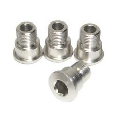 Chainring Bolt Kits, COMP. SHIMANO (4 ARMS) ROAD SCREW  STEEL  SILVER  FC-9000, 6800, 5800