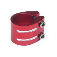 Clamp 31.8mm anod red, alloy