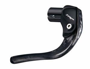 TRP CARBON Aero Bar-End Brake Levers, For Use with Caliper or Cantilever Brakes, Carbon & Alloy, BLACK/SILVER (Sold In Pairs) (RL970)