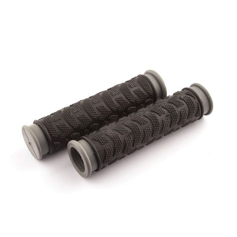 GRIPS, Clarks, MTB,   Black / Grey, 130mm - Closed end type