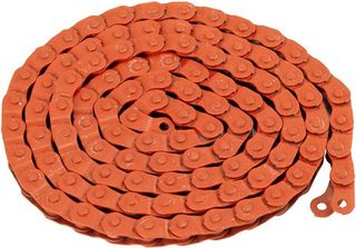 CHAIN - Half Link, 1/2 x 1/8 x 112L, Teflon Coated, ORANGE (YBN MK-918)