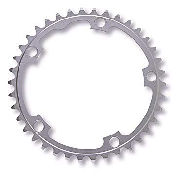 CHAINRING - ROAD "STRONGLIGHT", 39T, 7075 Silver - 130mm BCD, 5 Hole for 9/10 Spd