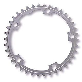 CHAINRING - ROAD "STRONGLIGHT", 39T, 7075 Silver - 130mm BCD, 5 Hole for 9/10 Spd