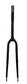 700/622 - O.D. 25.4mm, I.D. 22.2mm - Threaded Steel Fork With Pivots, 60mm Clearance