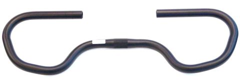 HANDLEBAR  25.4mm, 58cm Wide, Touring, Alloy, BLACK