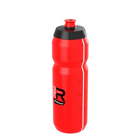 WATER BOTTLE, SENSATIONAL - wide mouth - easy squeeze  HIGH FLOW,  LIGHTWEIGHT SPORT BOTTLE 750ML RED Screw-On Cap Professional type - Quality Polisport product