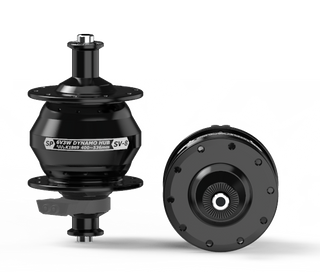 DYNAMO HUB  Shutter Precision, 6V 3W Output, Front,  32H, Non Disc, Standard QR, SV-8  BLACK