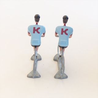 FLANDRIENS Models, 2 x Hand painted Metal Cyclists,  Katusha Alpecin