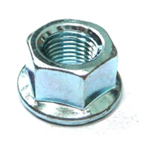 AXLE NUT -  3/8" x 26T, Flanged,  (Bag of 10)