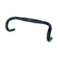 HANDLEBAR  31.8mm, 38cm Wide, 125mm Drop, 6061 Alloy, BLACK