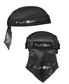 BANDANA  -  FUNKIER ADRIA, 100% Polyester, BLACK, LARGE