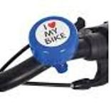 I Love My Bike Bell Blue, fits 22.2mm diameter handlebar, Blue - Oxford Product