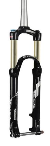 Suntour Fork  RAIDON DISC LOCKOUT 15MM Q\R 27.5 AIR SPRUNG 120MM BLK   (1-1/8 straight steerer)100mm spaced