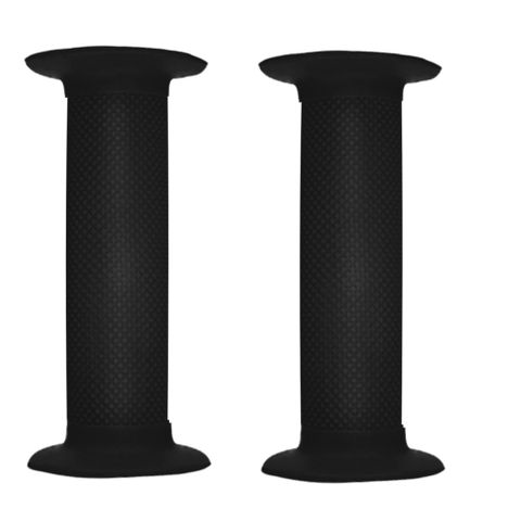 GRIPS - High quality diamond pattern BMX handlebar grips. Flanged. Clossed End. 130mm BLACK  - Oxford Product