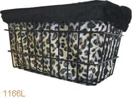 BASKET LINER - Cruiser Candy, Double Sided with Draw String, L:33 x W:23 x H:31cm LEOPARD Design (special pricing, we are making room to expand our ranges)