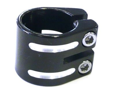 S/clamp 33.3mm BLACK no lip