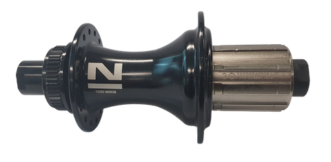 HUB "Novatec" Brand - REAR - 12 x 148mm BOOST - Centerlock disc - 32H - Sealed Bearings - 8/11 Spd - B2 Body - Black - W/Novatec logo