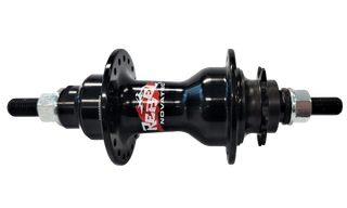 Hub 9T Driver Nutted Black 36H (4 sealed bearings OLD 110mm) 3/8mm x 165mm axle