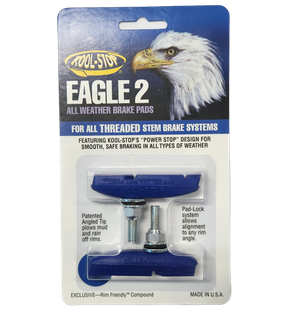 BRAKE PADS - KOOL STOP  EAGLE 2 BLUE THREADED   KSE2TBLU