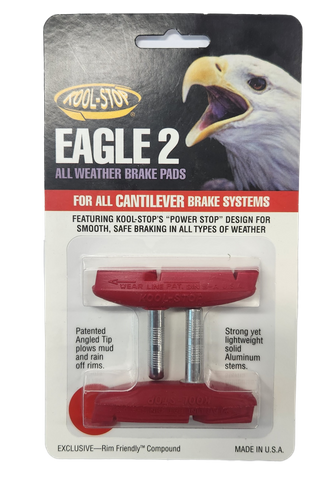 BRAKE PADS - KOOL STOP  EAGLE 2 RED CANTI    KSEC2R