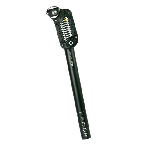 SEATPOST - 31.6mm x 350mm - 30mm Travel (a) SOFT Spring (45-65kg Riders) - By,schulz G.2 ST Parallelogram Suspension - BLACK