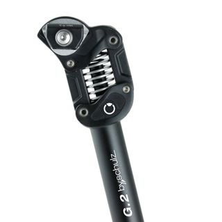 SEATPOST - 27.2mm x 350mm - 30mm Travel (a) SOFT Spring (45-65kg Riders) - By,schulz G.2 ST Parallelogram Suspension - BLACK