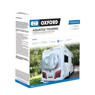 BIKE COVER - Aquatex Touring "Premium Rack-Mounted Bike Cover"  for 1-2 Bikes - Includes Storage Bag - (Also works as a cover for a 4 Burner Hooded BBQ!)