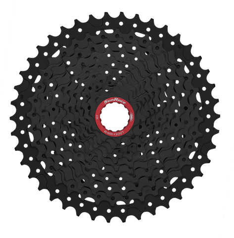 CASSETTE - 11 Speed,  XD Type,  10-46T, black chrome. Quality SUNRACE product