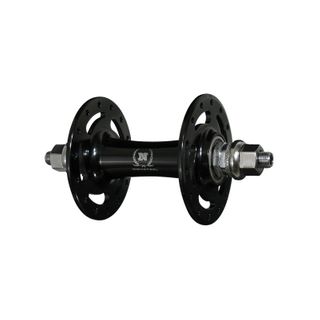 HUB Front, Nutted, Sealed, Track, Novatec, 24H, M9 x 140 Axle, 100mm OLD, Alloy BLACK, 2 x sealed bearing