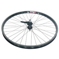 Wheel 26 ALEX  DM24  D/w Eyeleted Alloy Rim, Coaster Hub, Silver Mach 1 spokes.