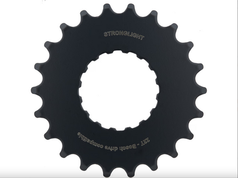 E-BIKE SPROCKET, COMP. BOSCH - 2nd GENERATION, STEEL, BLACK, 22T, a Quality STRONGLIGHT product, - 262569