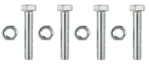 BOLT M8, 45mm, Suits Industrial Trike Rear Guards, Full Threaded, C.P. (Bag 4)